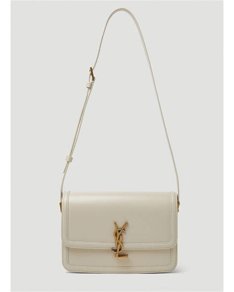 ysl cream shoulder bag|saint laurent solferino bag.